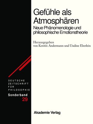 cover image of Gefühle als Atmosphären
